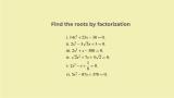 thumb how to find roots of a quadratic equation by factorization NCERT Solutions Class 10 Ex. 4.2