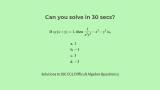 thumb Algebra Questions for SSC CGL with Solutions set 5