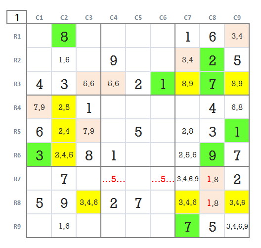 Expert level Sudoku level 5 game 15 stage 1