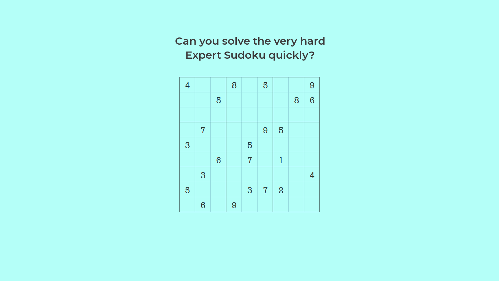 How to Solve Very Hard Expert Sudoku Level 5 Game 30 Simple Way