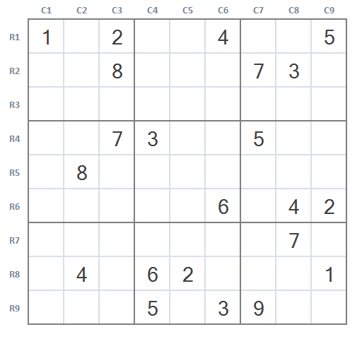 Expert Sudoku level 5 game 9