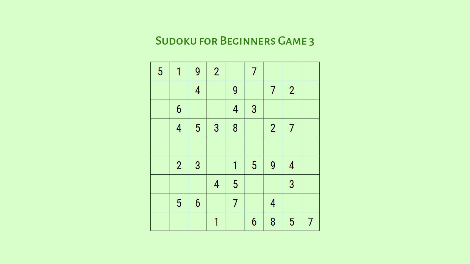 How to play Sudoku: Easy Sudoku for Beginners 3