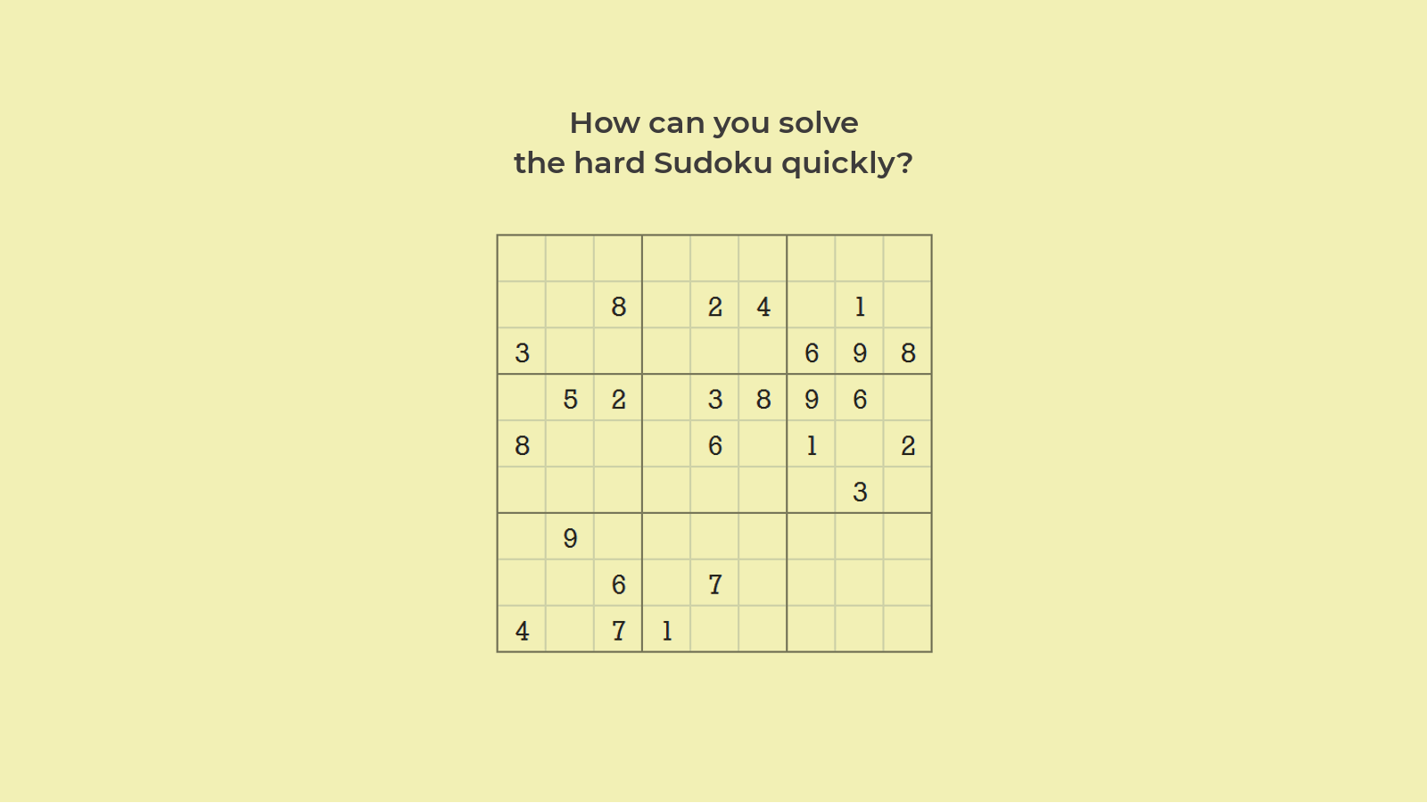 How to solve Sudoku hard level 4 game 25 in easy steps