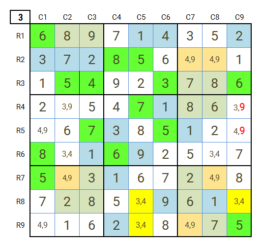 Sudoku hard level 4 puzzle game 13 stage 3