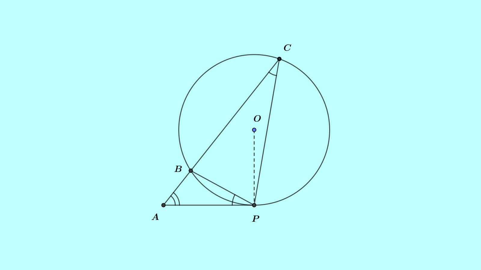Secant of circle and tangent segment relation