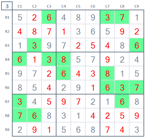 How to play easy Sudoku for beginners game 9 final stage 3