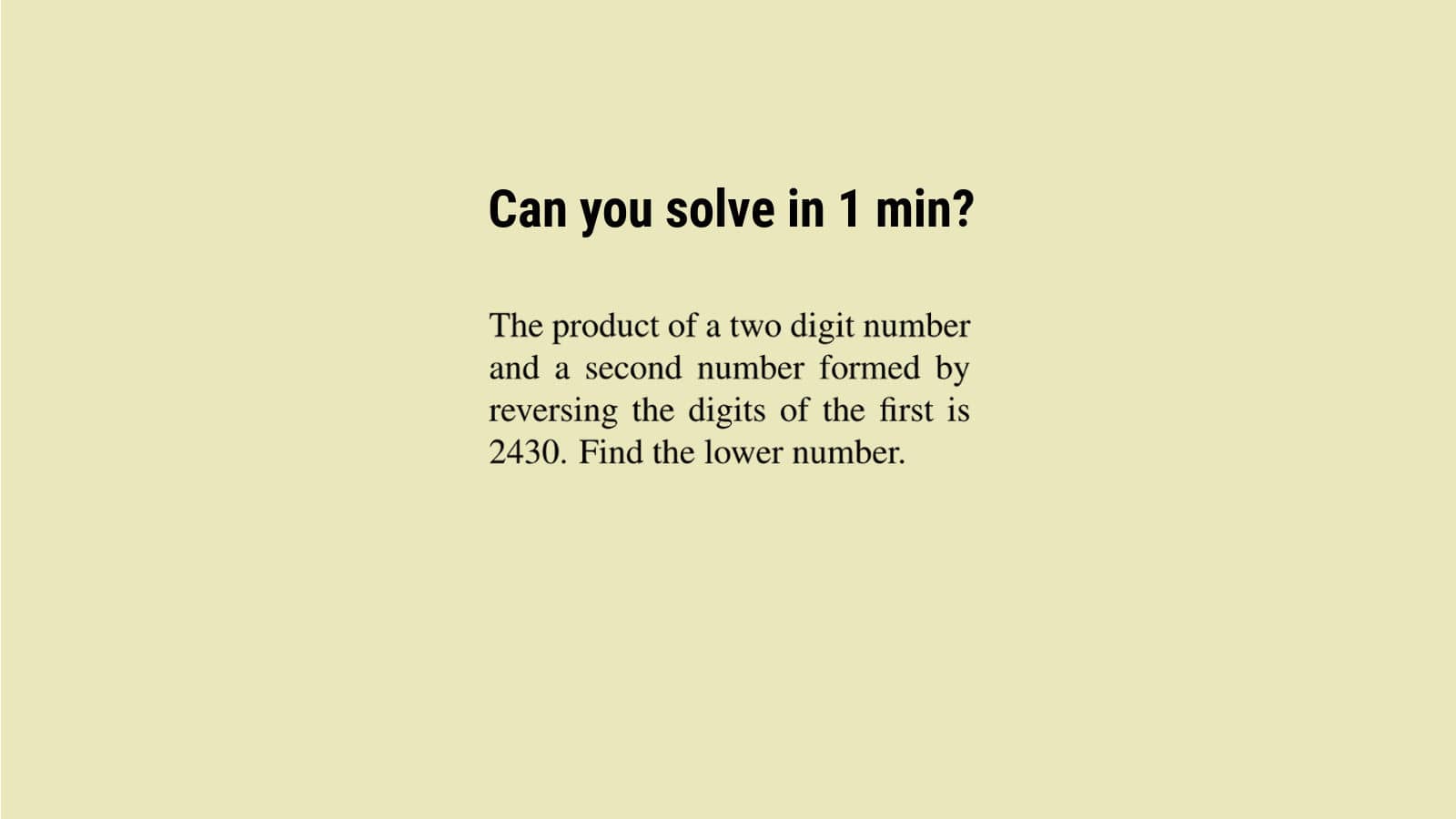 How to solve the number system puzzle problem 6 in 1 minute