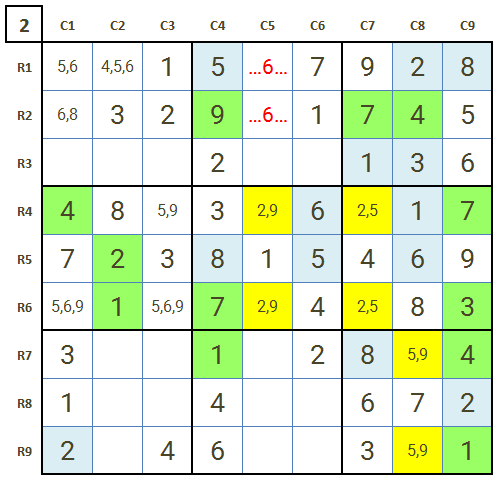 How to solve hard Sudoku level 3 game 11 Stage 2