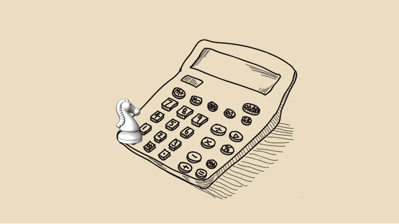 Knight and Calculator Keypad Riddle