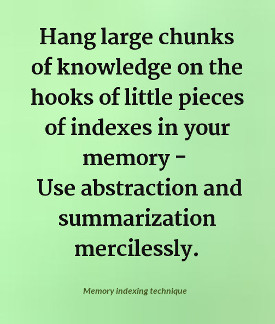 Memory indexing technique
