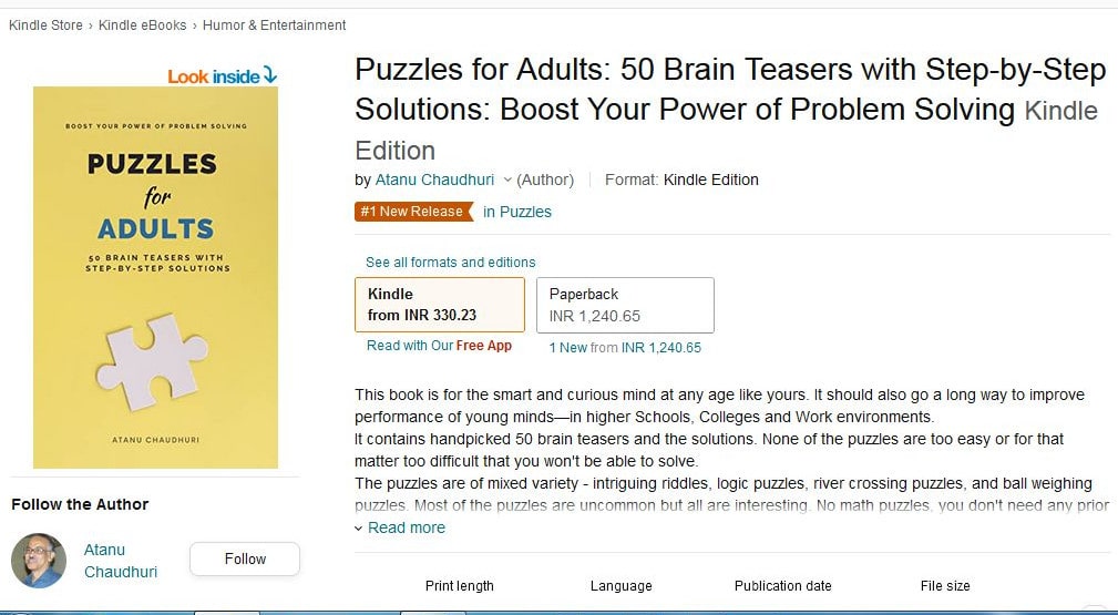 Puzzles for Adults Number 1 New Release in Puzzles in 14 days