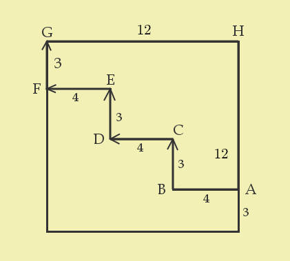Ship carpenter's problem of plugging a square hole: Two pieces joined