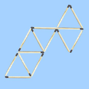 six triangle matchstick puzzle 1