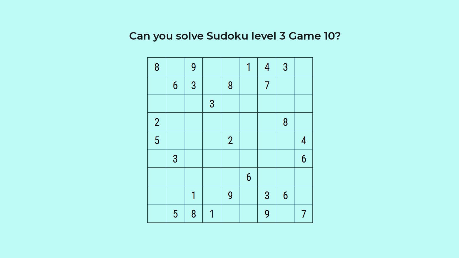 How To Solve Hard Sudoku Level 3 Game 10 Quickly