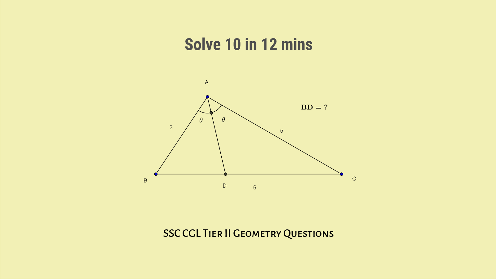 SSC CGL Geometry Questions Tier II Set 6 with answers
