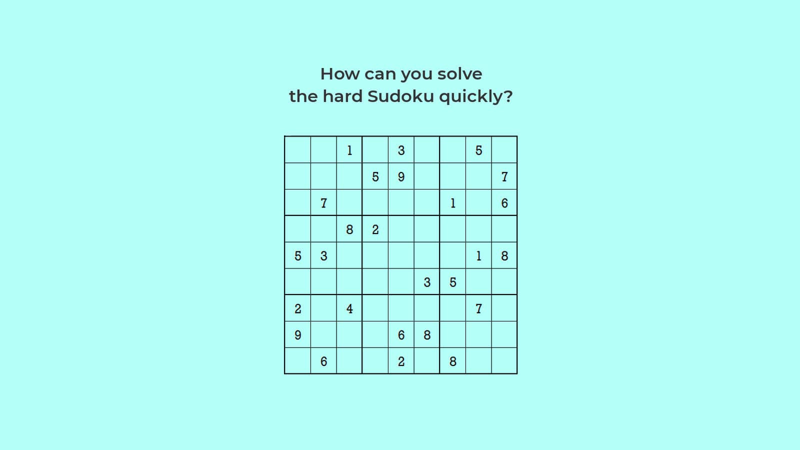 Sudoku Techniques - How to Solve Sudoku hard level 4 game 2