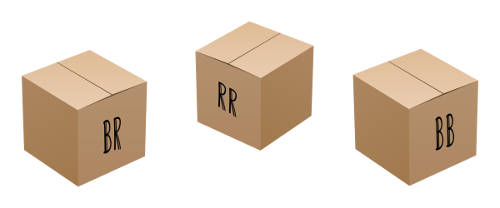 Three wrongly labeled boxes