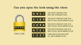 thumb 4 digit number lock riddle: Can you crack the code?