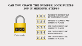 thumb Crack Number Lock Puzzle 105 in Minimum Steps