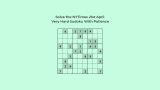 thumb NYTimes Very Hard Sudoku 21 Apr 2024: Solve With Expert Patience