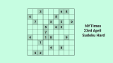 thumb NYTimes Hard Sudoku 23 Apr 2024: Solve Quick