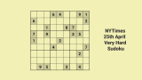 thumb NYTimes 25th Apr Very hard Sudoku: Search for Well-hidden Clues