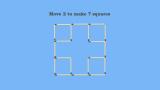 thumb Move 2 Matches to Make 7 Squares Matchstick puzzle