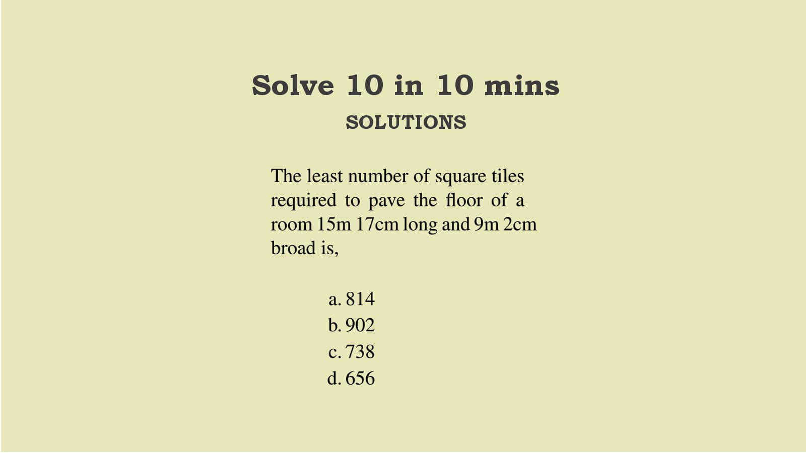 How WBCS Arithmetic Questions Set 3 Solved in Mind