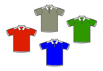 who wears which color shirt logic puzzle graphic